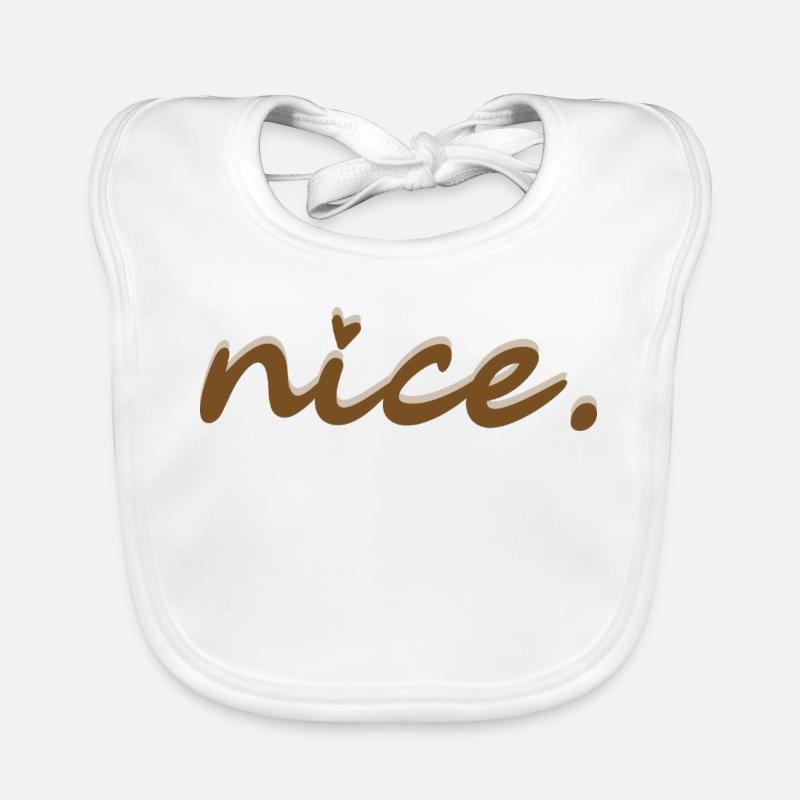 nice (braun mit hellem Schatten) Baby Bio-Lätzchen