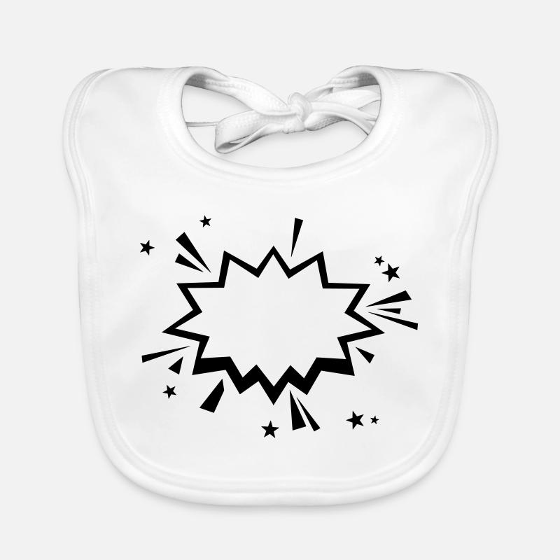 Comic Bang Organic Baby Bibs