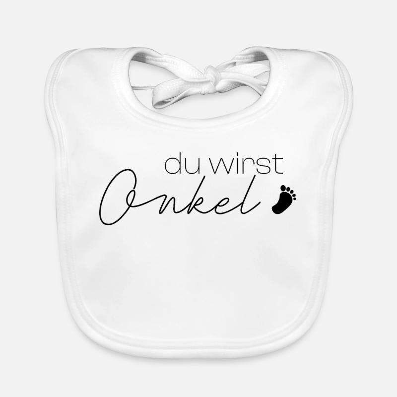 you will be an uncle Organic Baby Bibs