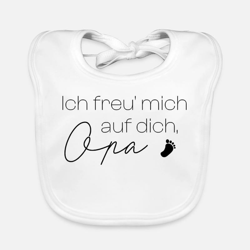 J’ai hâte de te voir, Papi Bavoir bio Bébé