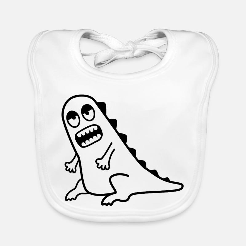 Dino Grrr – T-Rex, Nerd & Comic Style Baby Bio-Lätzchen