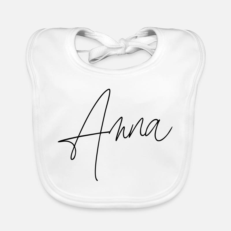anna / handschrift design Baby Bio-Lätzchen