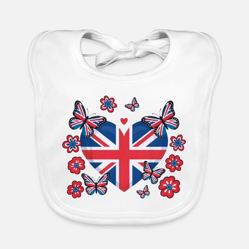 Union Jack-hjerteblomst Økologisk babysmekke