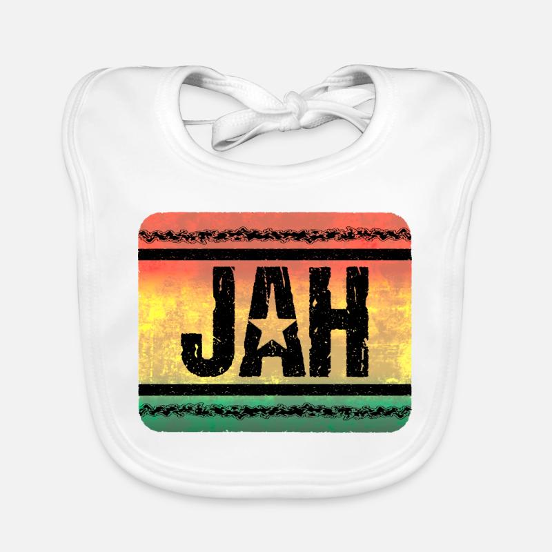 Jah Star dans le style Reggae Vintage Bavoir bio Bébé