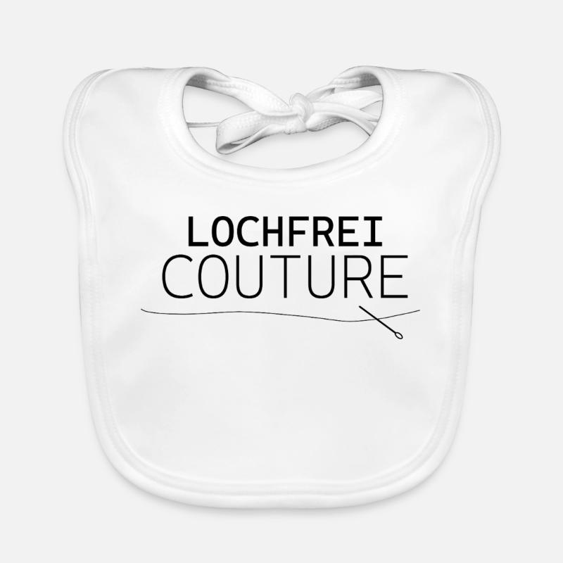 Lochfrei Couture – Lustiges Statement Design Baby Bio-Lätzchen
