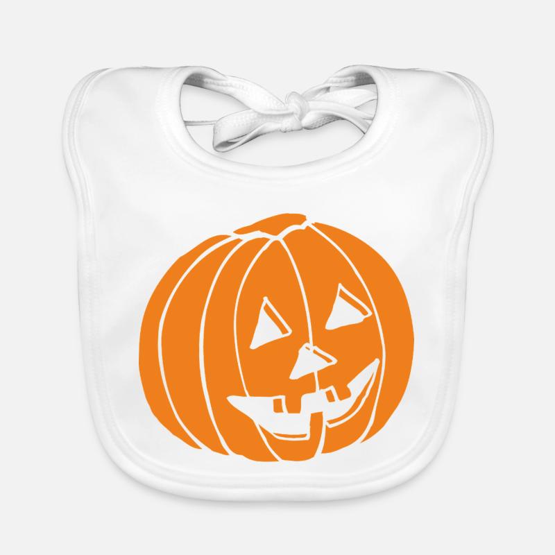 Halloween - Organic Baby Bibs - white