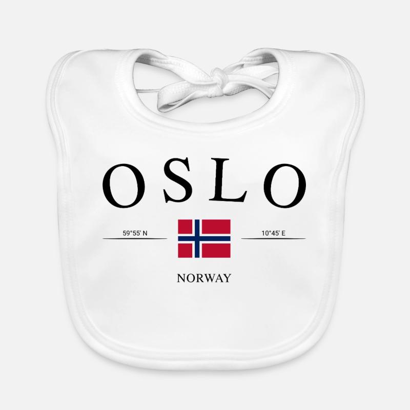 Oslo Norway – Holiday Souvenir & Gift Organic Baby Bibs
