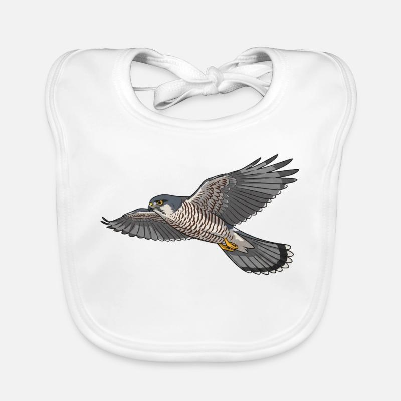 Sperber Greifvogel Baby Bio-Lätzchen