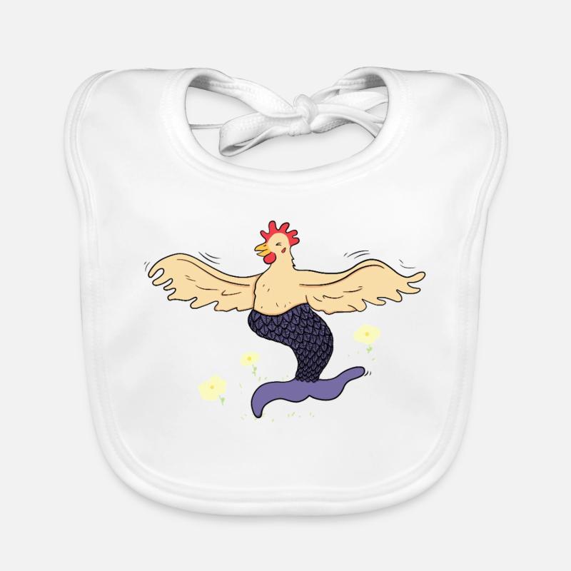 Happy Hen-Mermaid Organic Baby Bibs