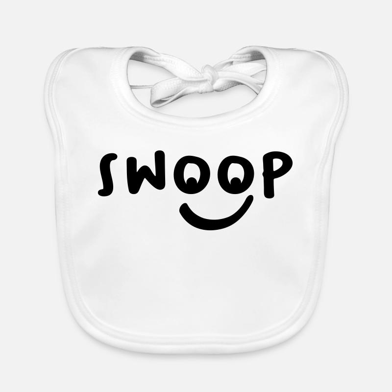 Swoop Face Laugh Gift Organic Baby Bibs