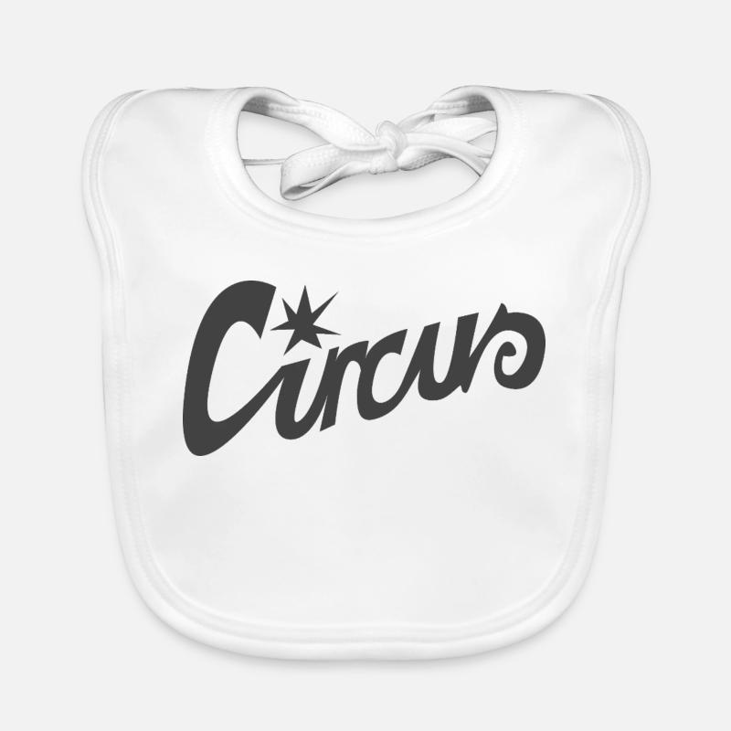 Lettrage « Circus » Bavoir bio Bébé
