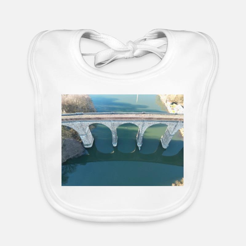 Arche du pont sur le viaduc silencieux de Herdecke Bavoir bio Bébé