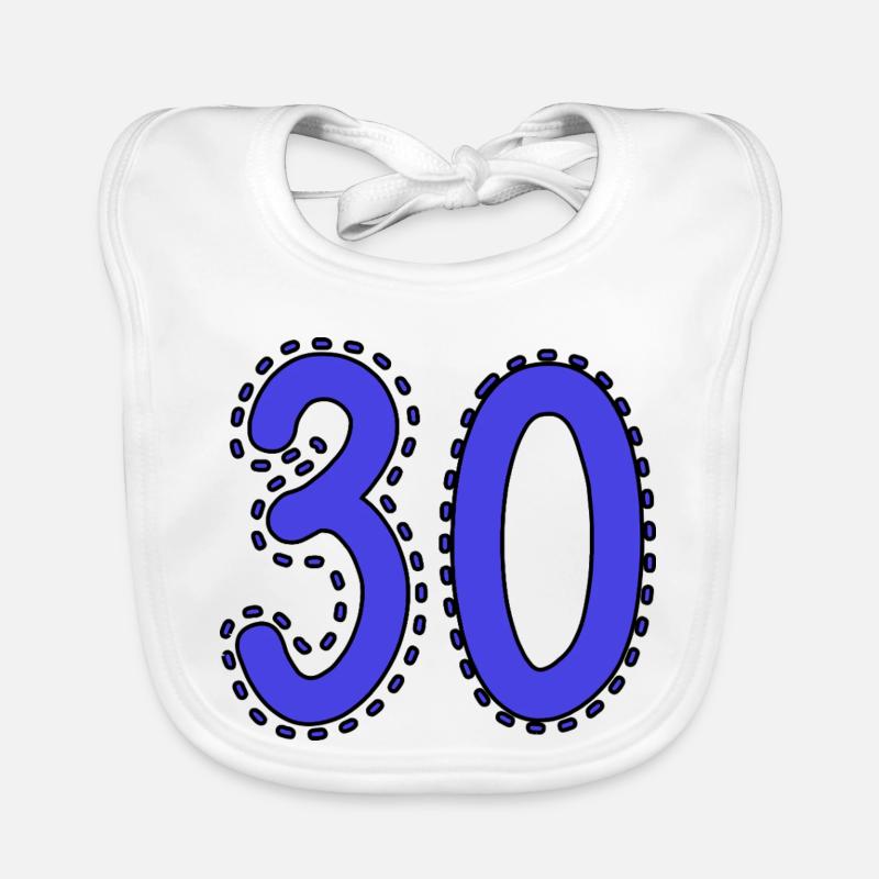 30. 30 YEARS. 30th ANNIVERSARY. 30 YEARS ANNIVERSARY. Organic Baby Bibs