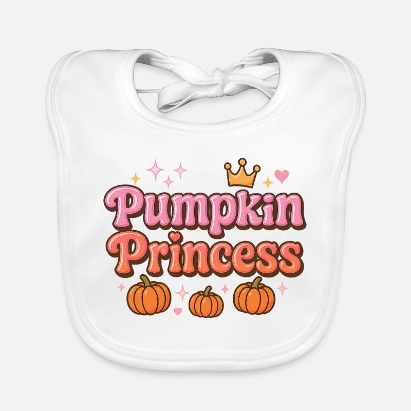 Princesse citrouille / Helloween Design Bavoir bio Bébé
