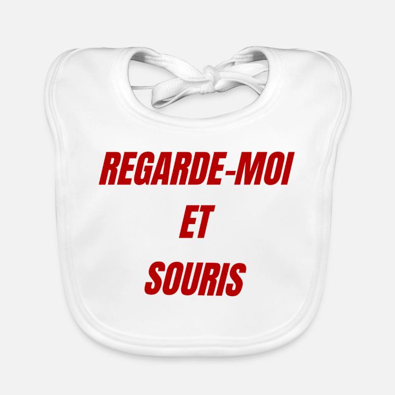 Regarde Moi et Souris Bavoir bio Bébé