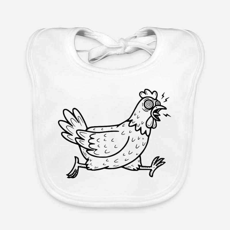 Crazy Chicken Organic Baby Bibs