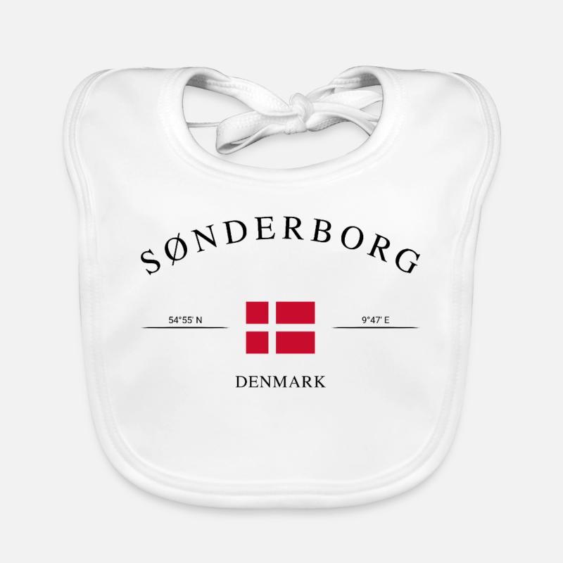 Sønderborg Denmark – Holiday Souvenir & Gift Organic Baby Bibs