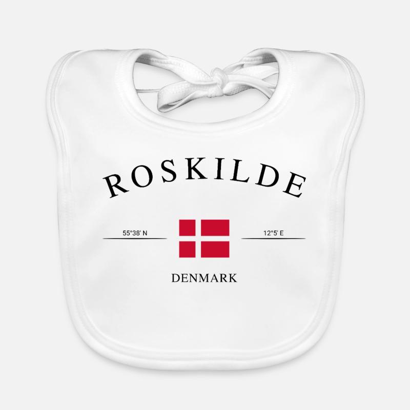 Roskilde, Danemark – Souvenir et cadeau de Noël Bavoir bio Bébé