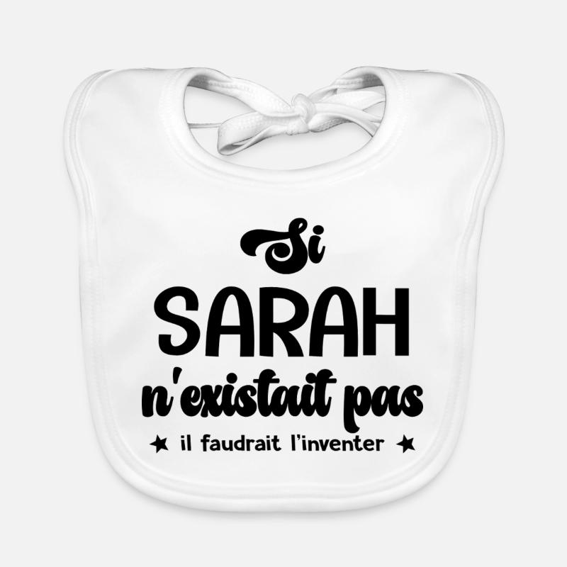Sarah personalized gift sarah Organic Baby Bibs