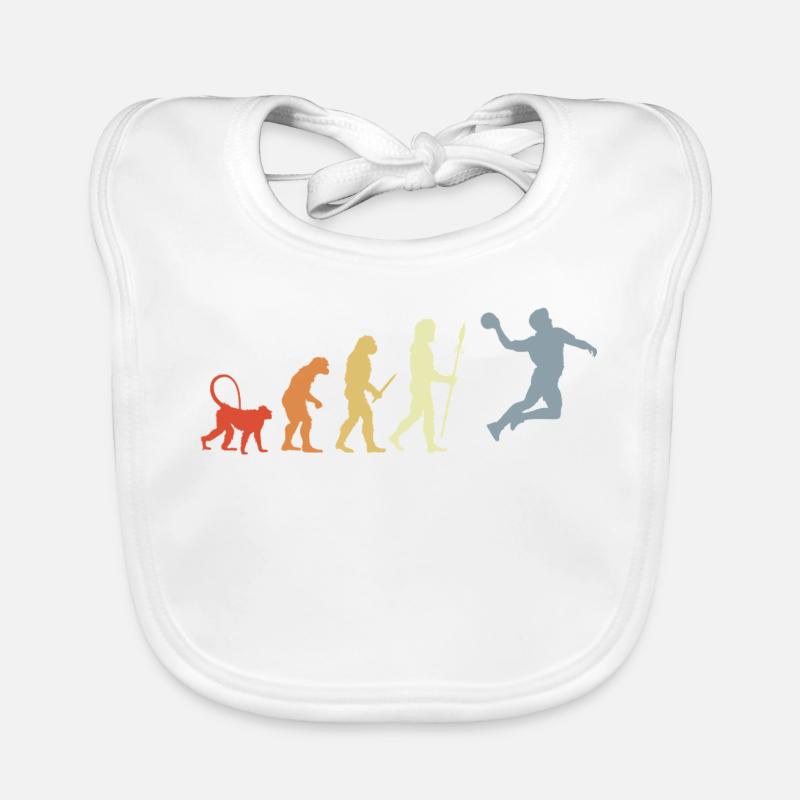Evolution Handball Player Organic Baby Bibs