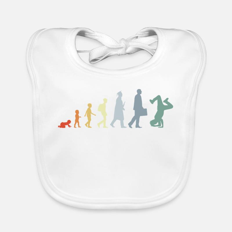 Vintage Breakdancer Evolution Bavoir bio Bébé