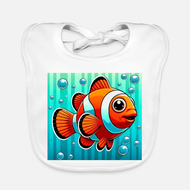 Poisson-clown Bavoir bio Bébé