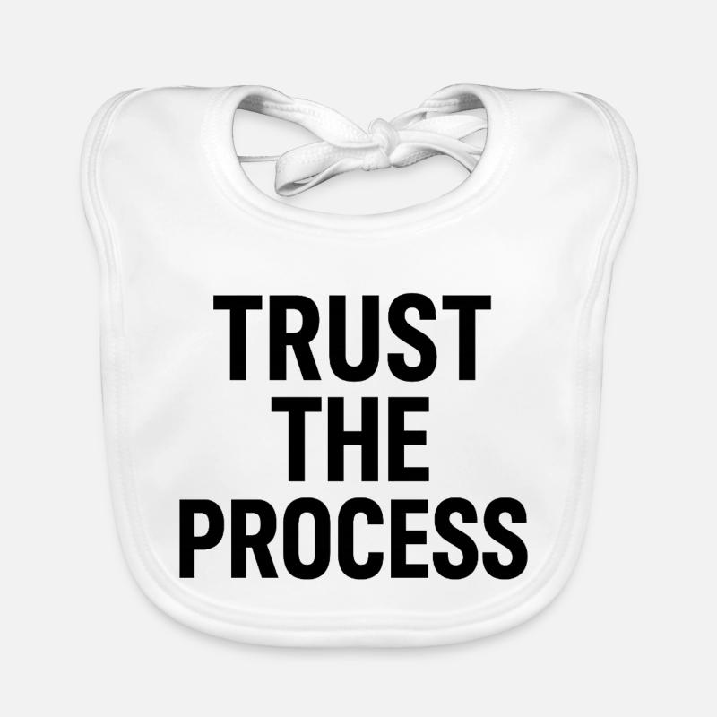 Faites confiance à la typographie du processus Bavoir bio Bébé