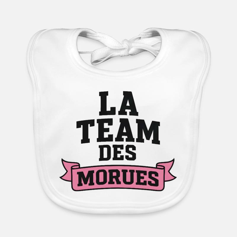La Team Des Morues Bavoir bio Bébé
