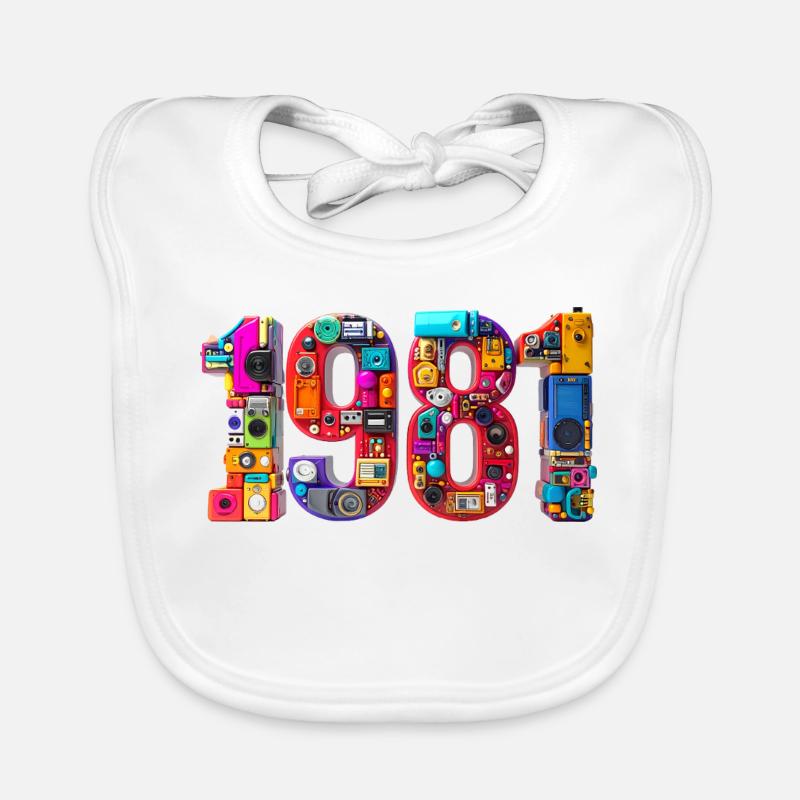1981 – Date de naissance, diplôme d’études secondaires, mariage, naissance Bavoir bio Bébé