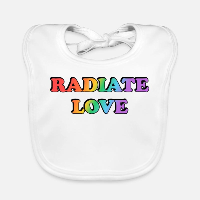 Radiate Love Regenbogenverlauf Baby Bio-Lätzchen