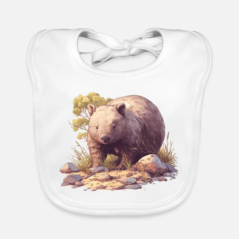 Wombats Wombat Bavoir bio Bébé