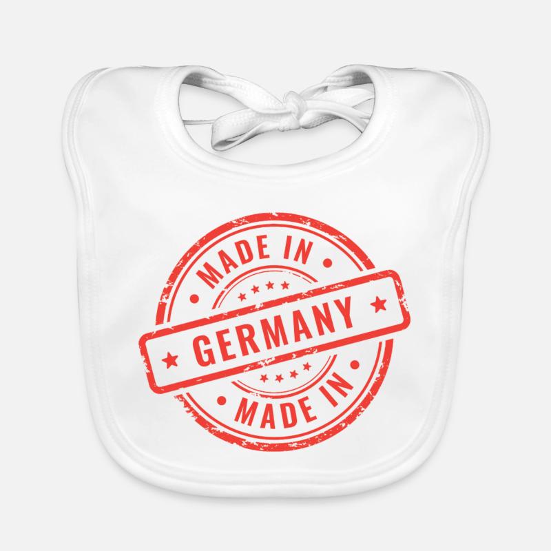 Made in Germany - Baby Bio-Lätzchen - Weiß