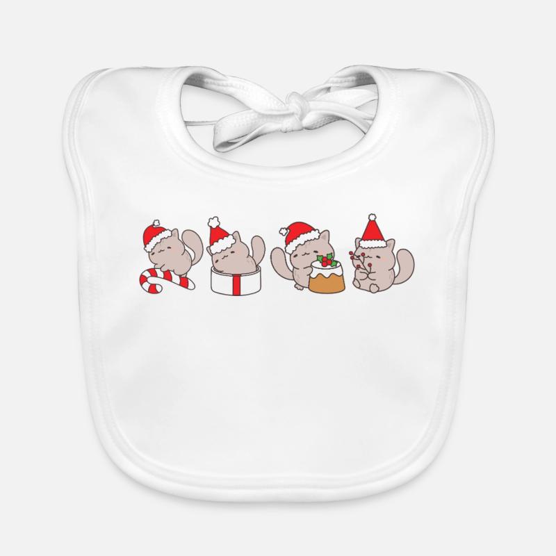 Chat à Noël Bavoir bio Bébé