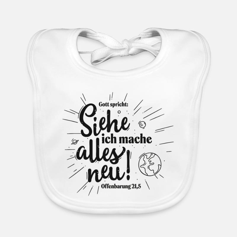 Behold, I make all things new Organic Baby Bibs