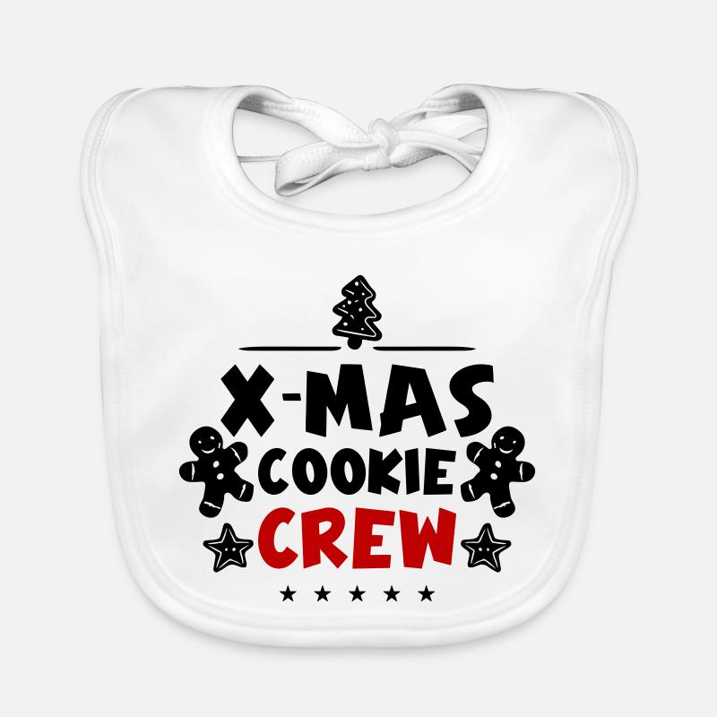 Équipe de cuisson des biscuits de Noël Bavoir bio Bébé