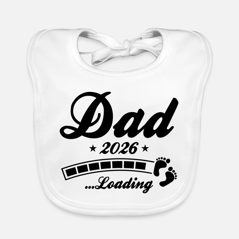 Dad 2026 Loading Papa Baby Bio-Lätzchen