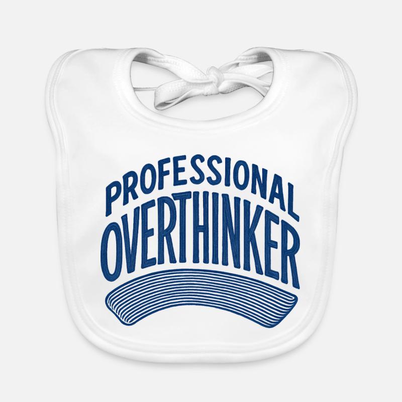 Professional Overthinker Organic Baby Bibs