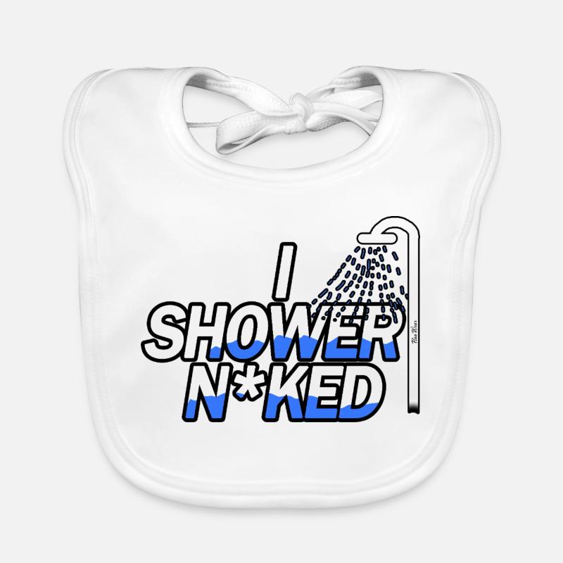 Sous la douche nue Bavoir bio Bébé