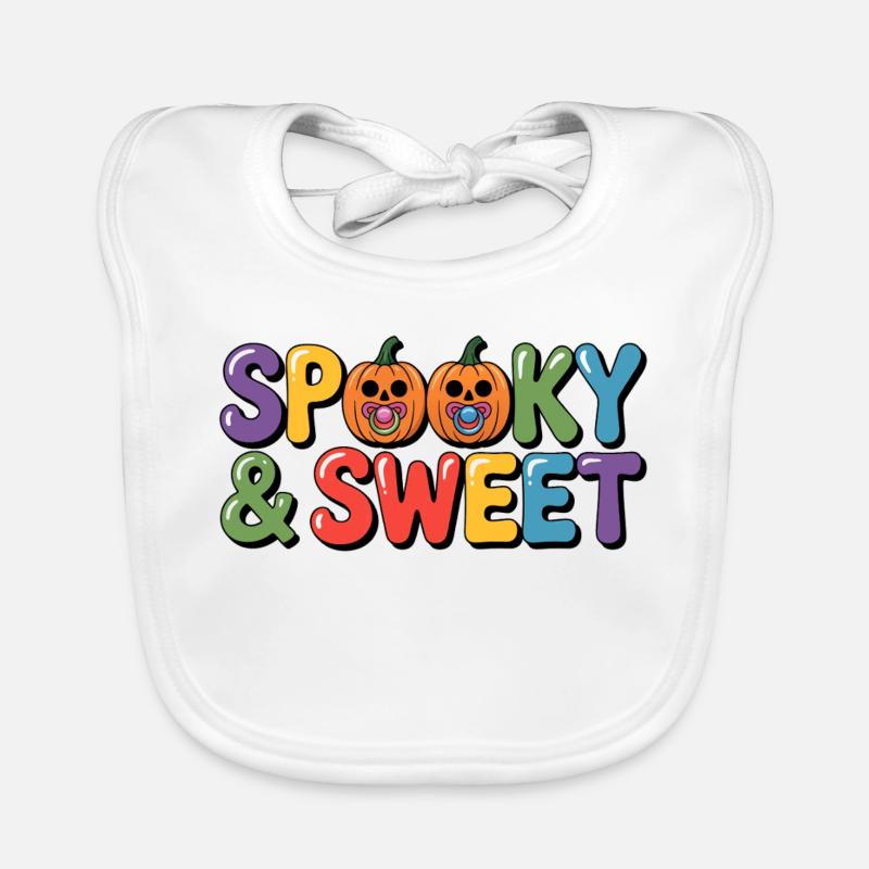 Halloween effrayant et doux Bavoir bio Bébé
