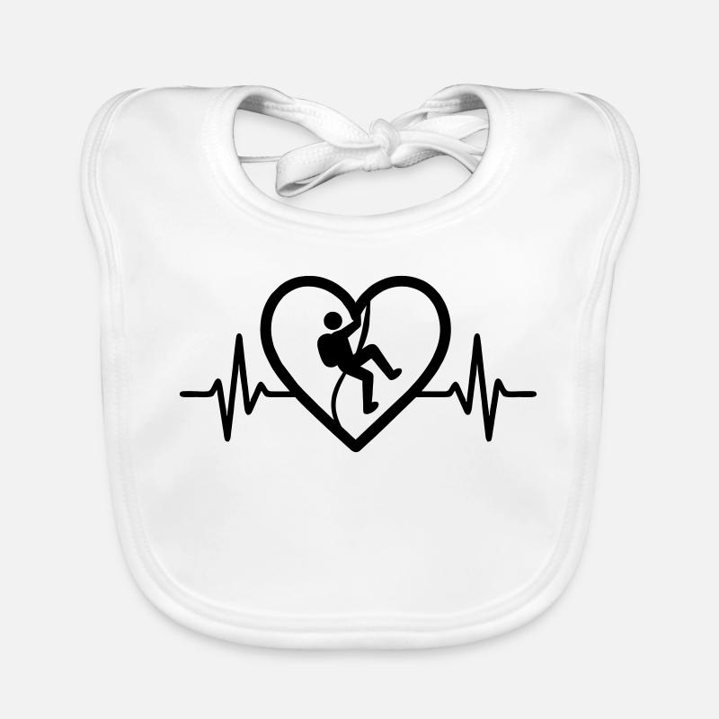 Cœur d’escalade Bavoir bio Bébé