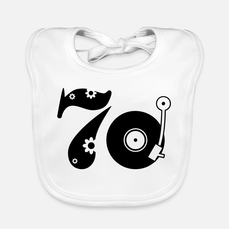 70s Seventy Seventees Organic Baby Bibs