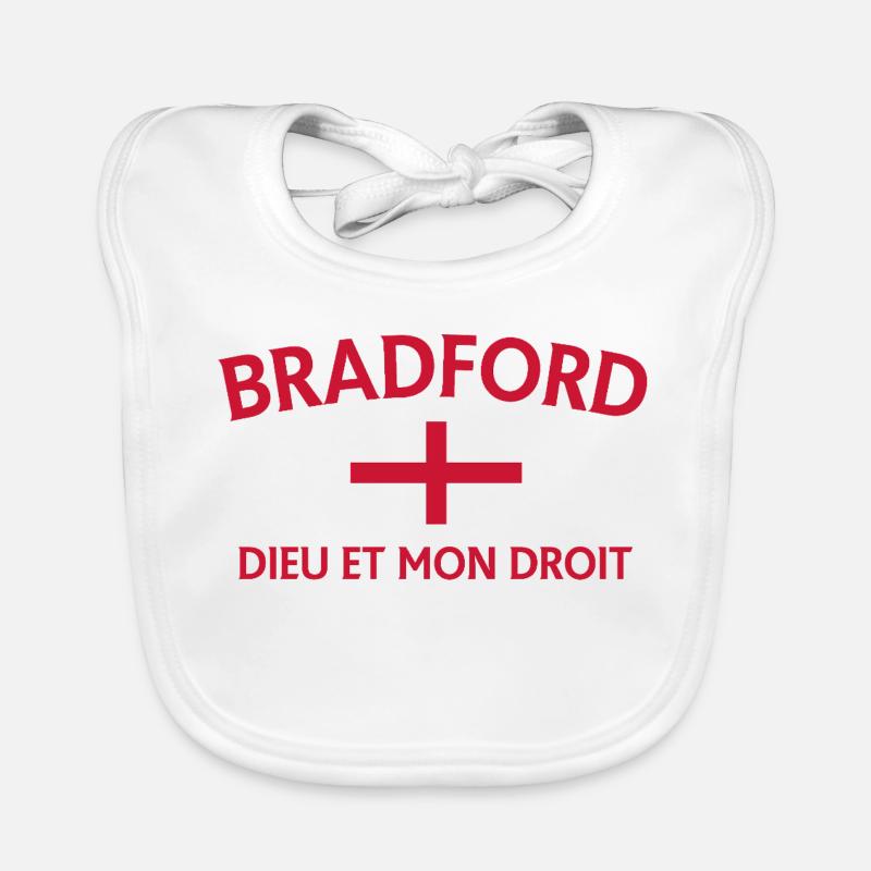Bradford Angleterre Drapeau DDM Design Bavoir bio Bébé