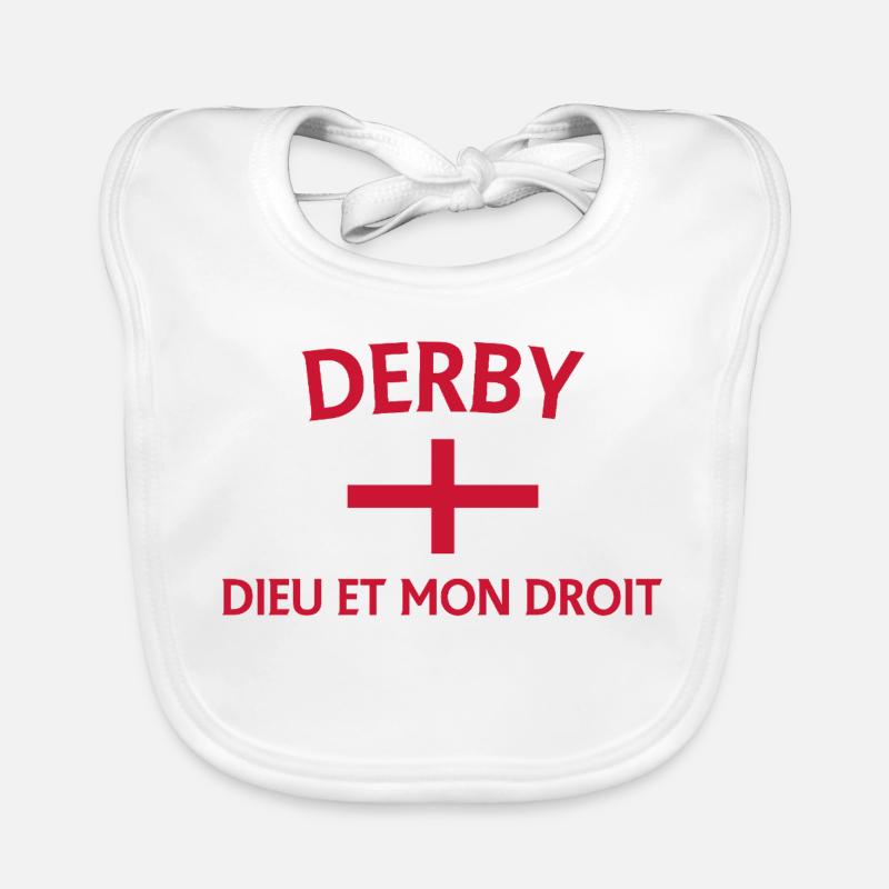 Conception du drapeau de l’Angleterre Derby Bavoir bio Bébé