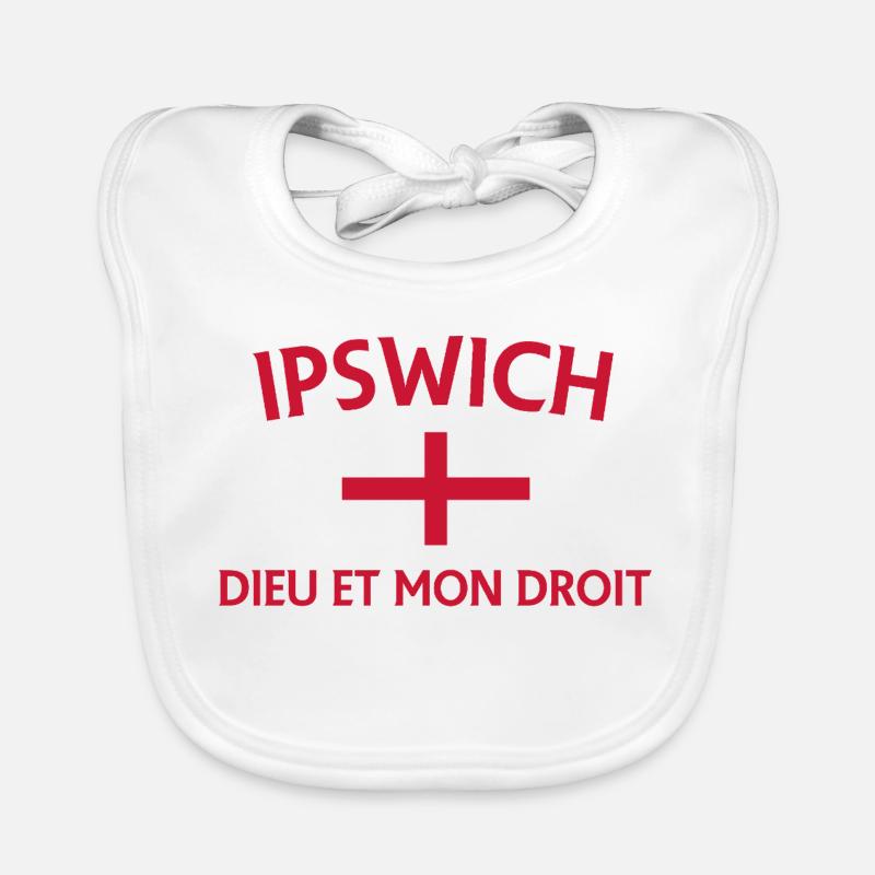 Drapeau héraldique d’Ipswich Bavoir bio Bébé