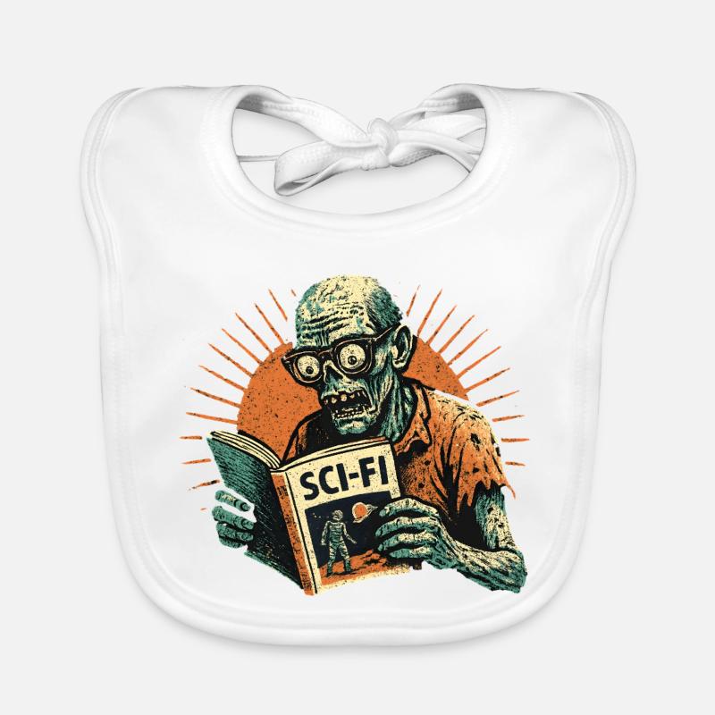 Zombie Retro SciFi Player Organic Baby Bibs