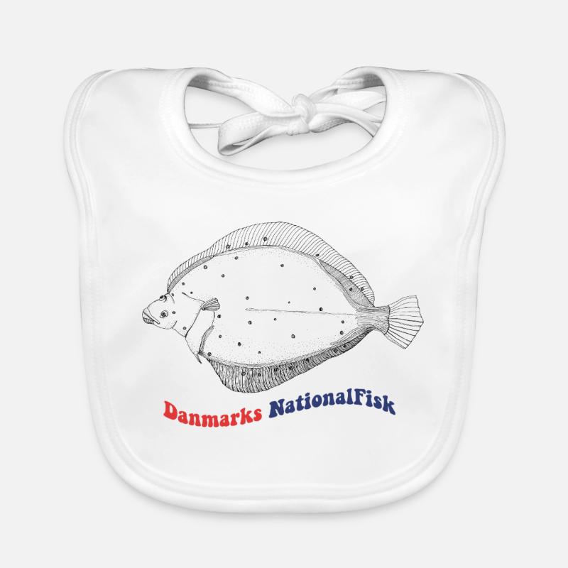 L’épagnette nationale de betteraves du Danemark Bavoir bio Bébé