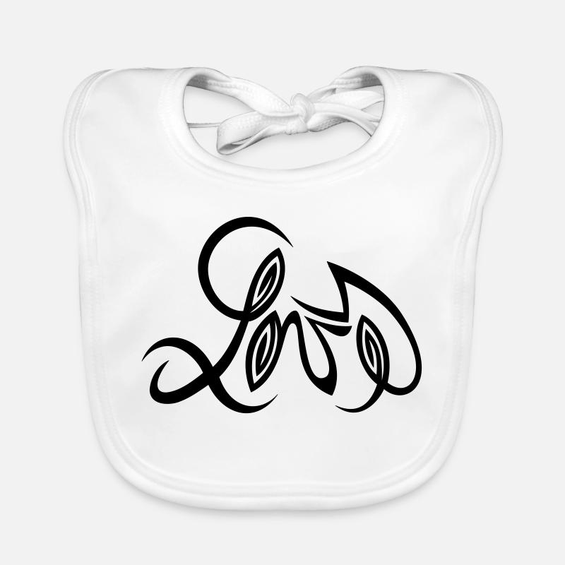 Design d’amour réalisé par Cean Bavoir bio Bébé