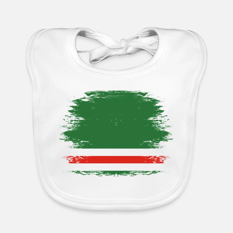 Drapeau de la Tchétchénie utilisé Bavoir bio Bébé