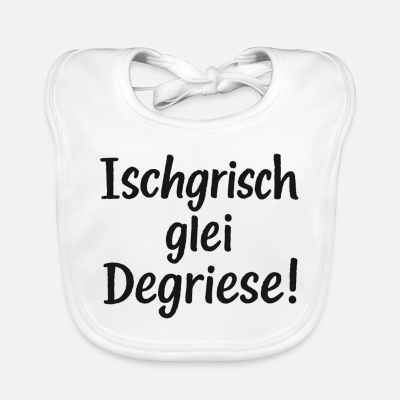 Ischgrisch glei Degriese Bavoir bio Bébé