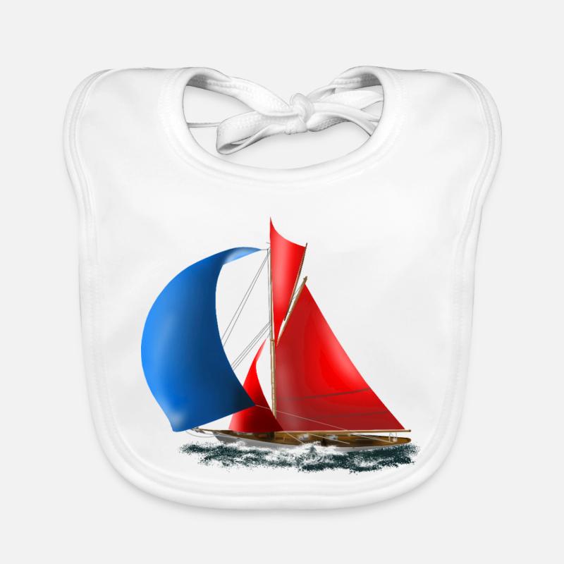 Segelboot Baby Bio-Lätzchen